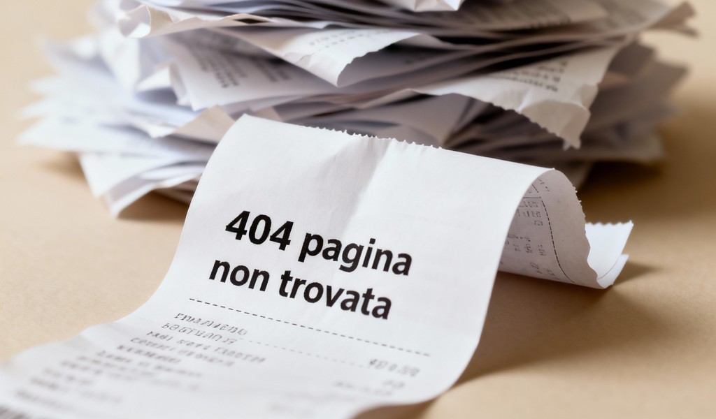 Immagine 404 pagina non trovata